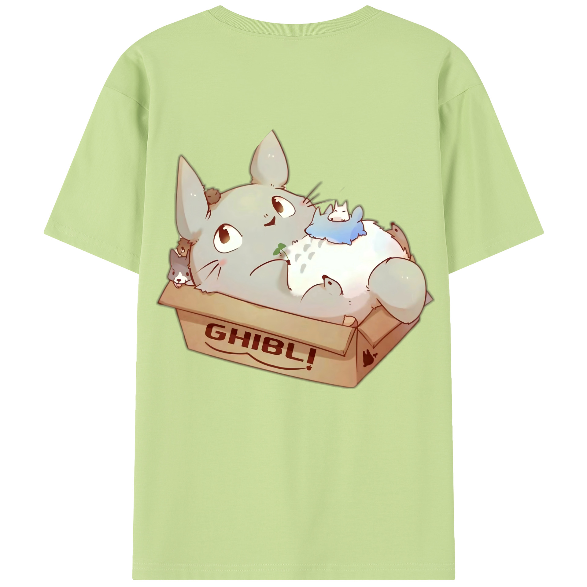 （画像用） となりのトトロ 草壁メイ 草壁サツキ My Neighbor Totoro Satsuki Kusakabe Mei Kusakabe 綿100％半袖Tシャツ（背面プリント）